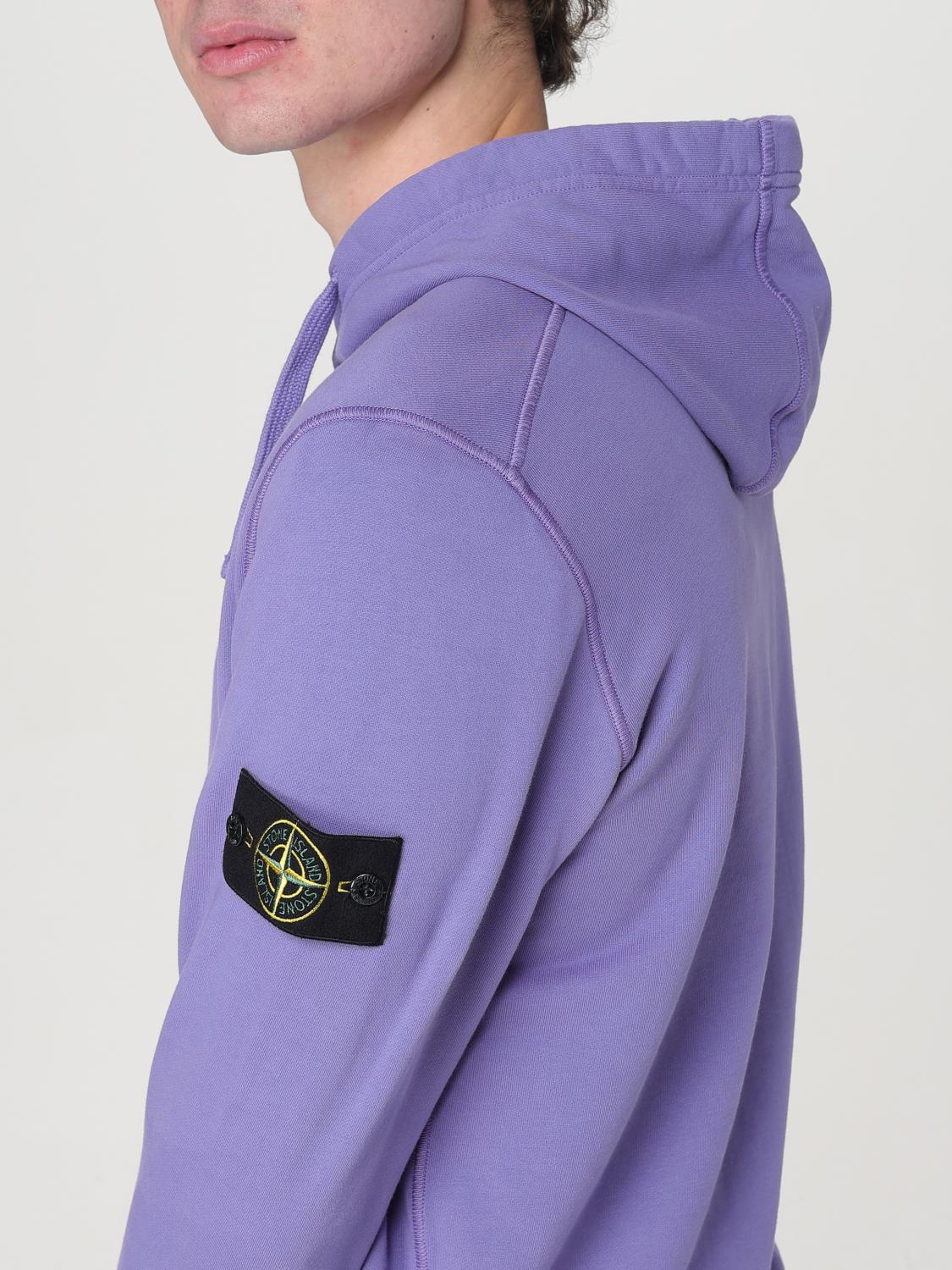 STONE ISLAND SWEATSHIRT: Sweatshirt homme Stone Island, Lilas - Img 5