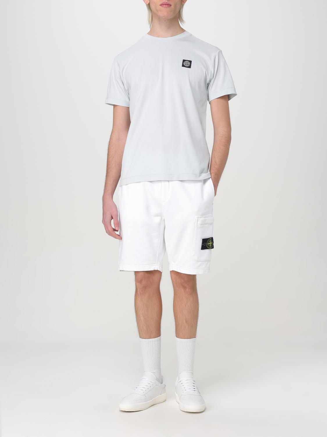 STONE ISLAND PANTALONES CORTOS: Pantalones cortos hombre Stone Island, Blanco - Img 2