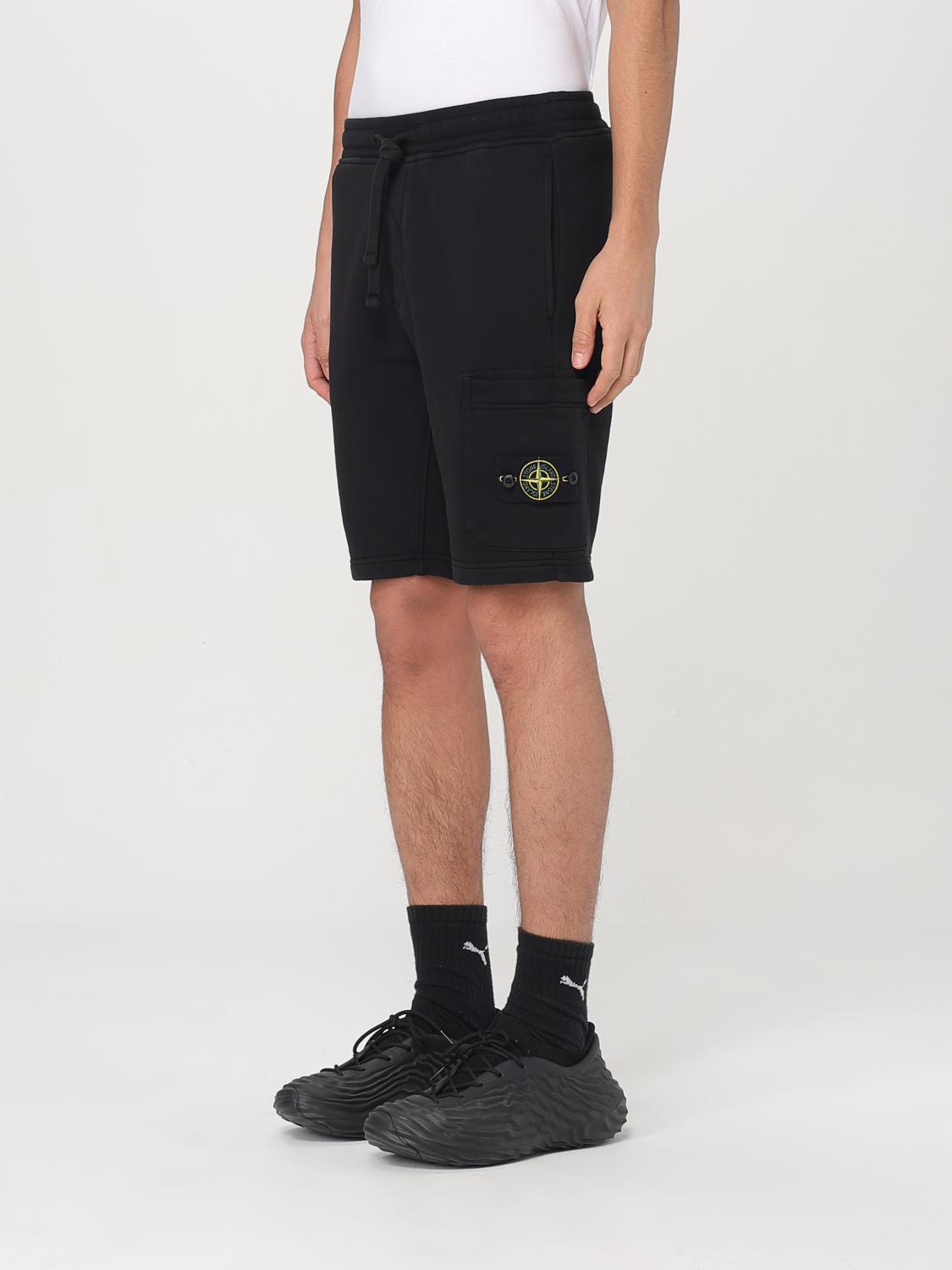 STONE ISLAND PANTALONES CORTOS: Pantalones cortos hombre Stone Island, Negro - Img 4