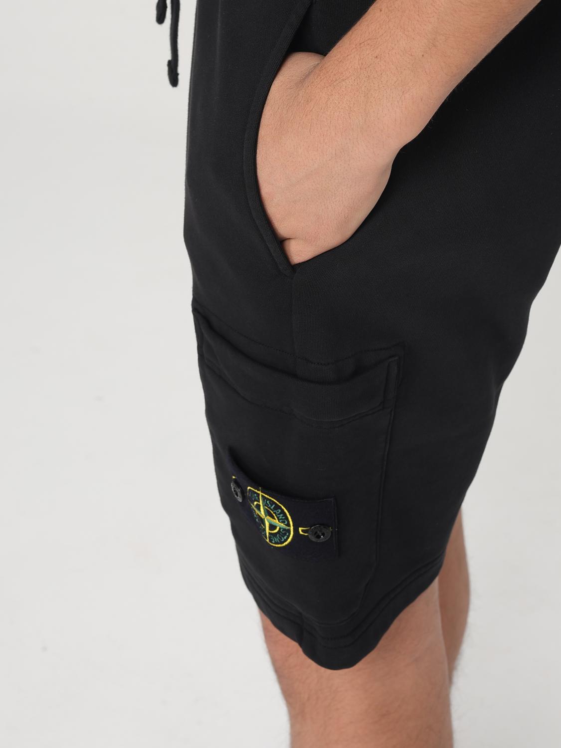 STONE ISLAND PANTALONES CORTOS: Pantalones cortos hombre Stone Island, Negro - Img 5