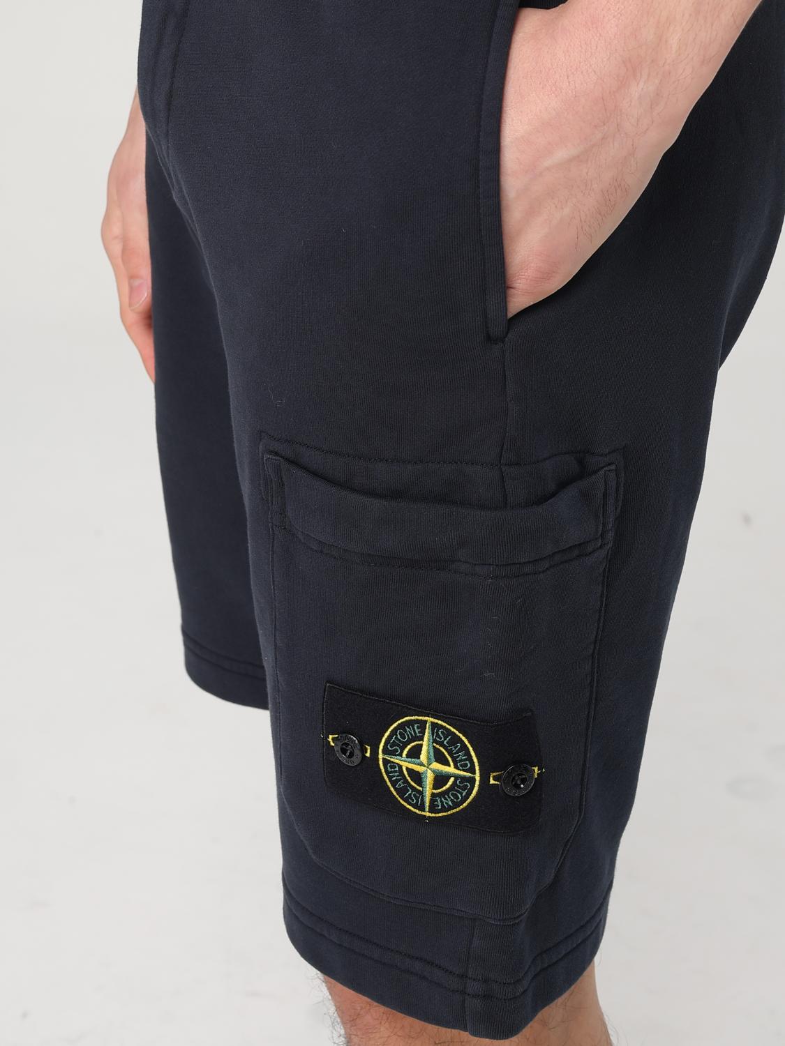 STONE ISLAND 短裤: 短裤 男士 Stone Island, 蓝色 - Img 5