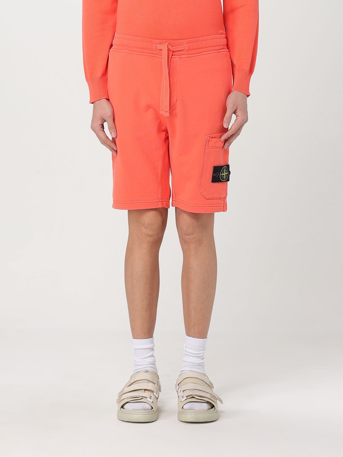 STONE ISLAND PANTALONES CORTOS: Pantalones cortos hombre Stone Island, Rojo - Img 1