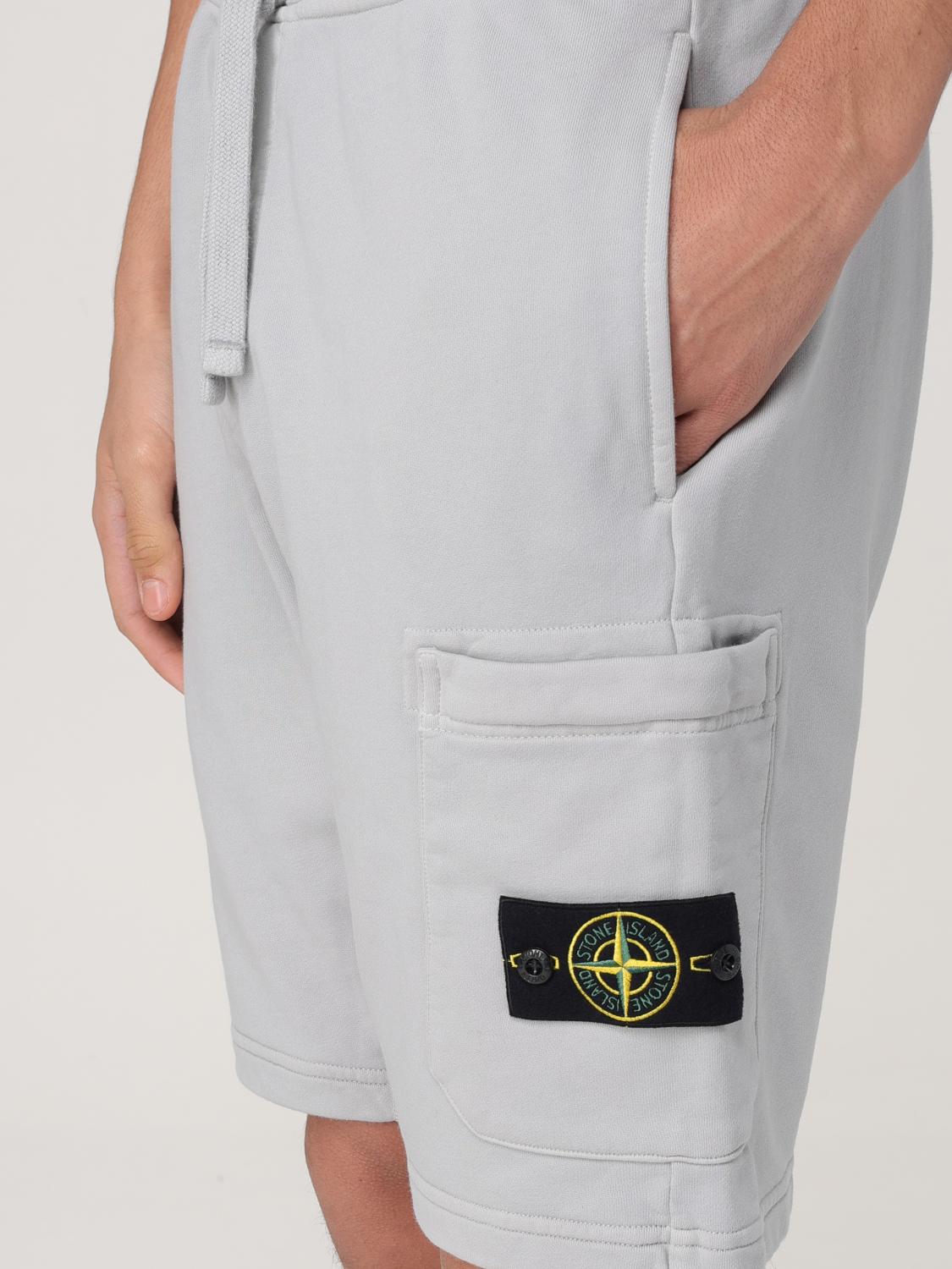 STONE ISLAND PANTALONES CORTOS: Pantalones cortos hombre Stone Island, Gris - Img 4