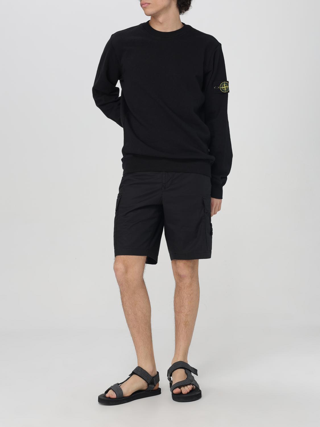 STONE ISLAND 스웨트셔츠: 스웨트셔츠 남성 Stone Island, 블랙 - Img 2