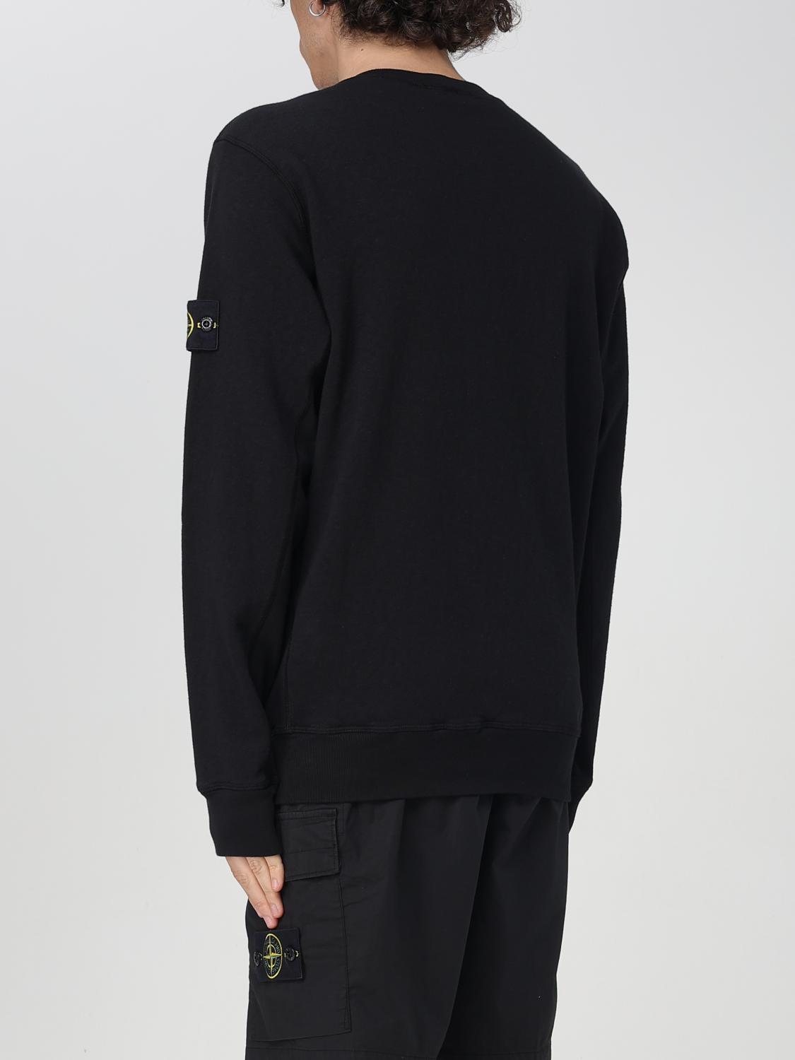 STONE ISLAND 스웨트셔츠: 스웨트셔츠 남성 Stone Island, 블랙 - Img 3