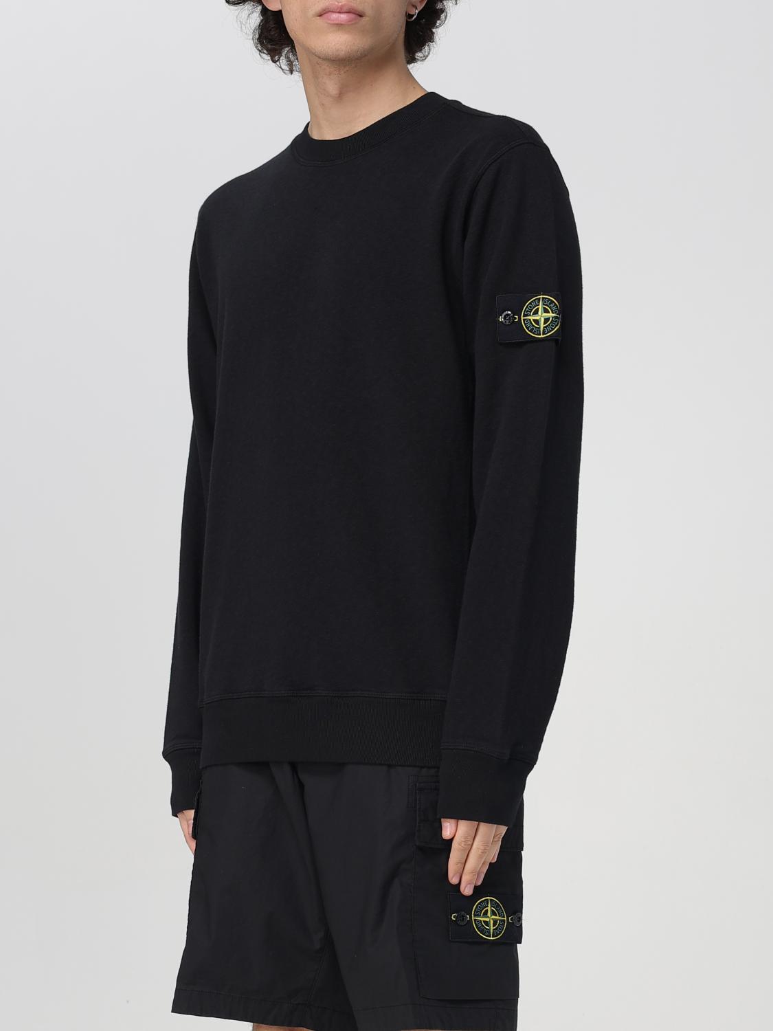 STONE ISLAND 스웨트셔츠: 스웨트셔츠 남성 Stone Island, 블랙 - Img 4