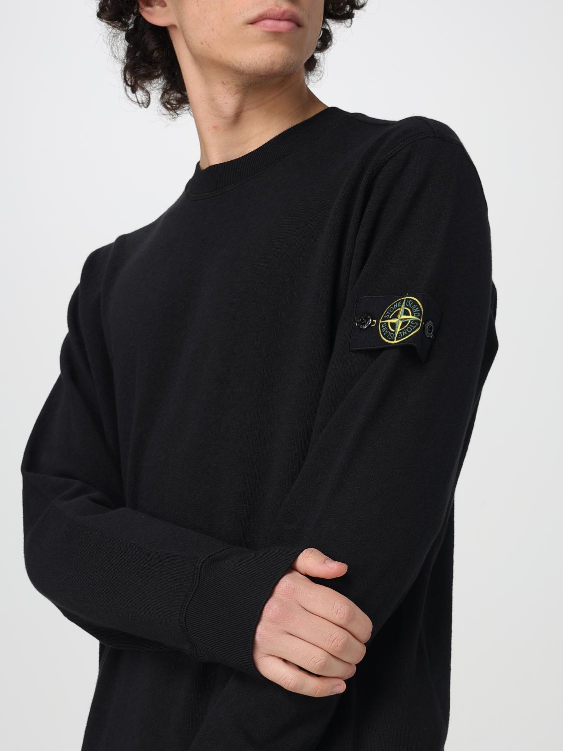 STONE ISLAND 스웨트셔츠: 스웨트셔츠 남성 Stone Island, 블랙 - Img 5