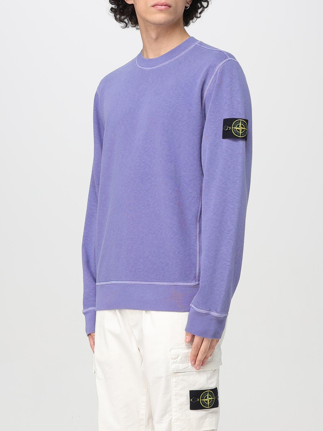 STONE ISLAND SUDADERA: Sudadera hombre Stone Island, Violeta - Img 4