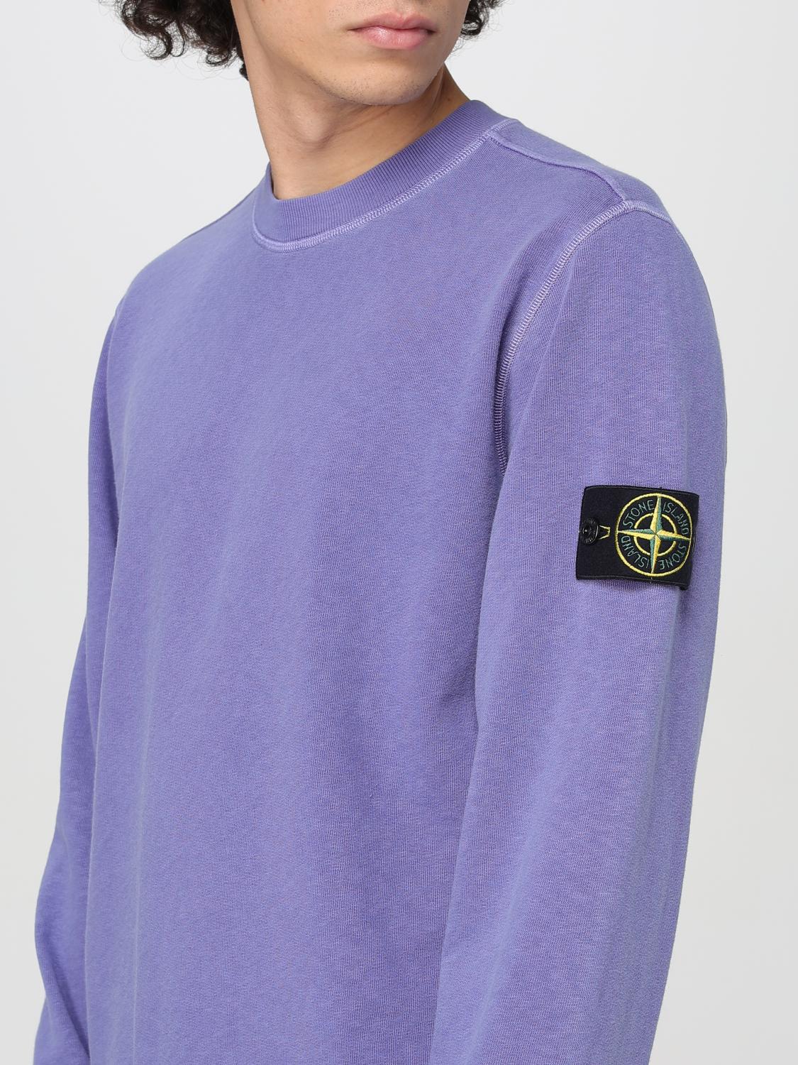 STONE ISLAND SUDADERA: Sudadera hombre Stone Island, Violeta - Img 5