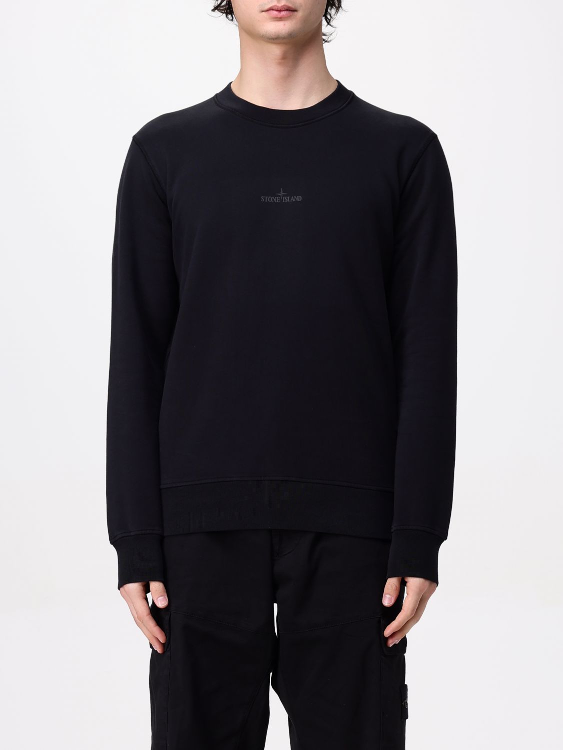 STONE ISLAND SUDADERA: Sudadera hombre Stone Island, Negro - Img 1