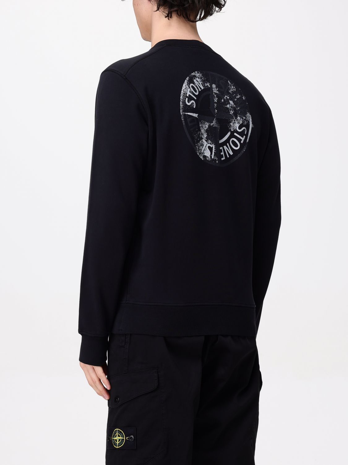 STONE ISLAND SUDADERA: Sudadera hombre Stone Island, Negro - Img 3