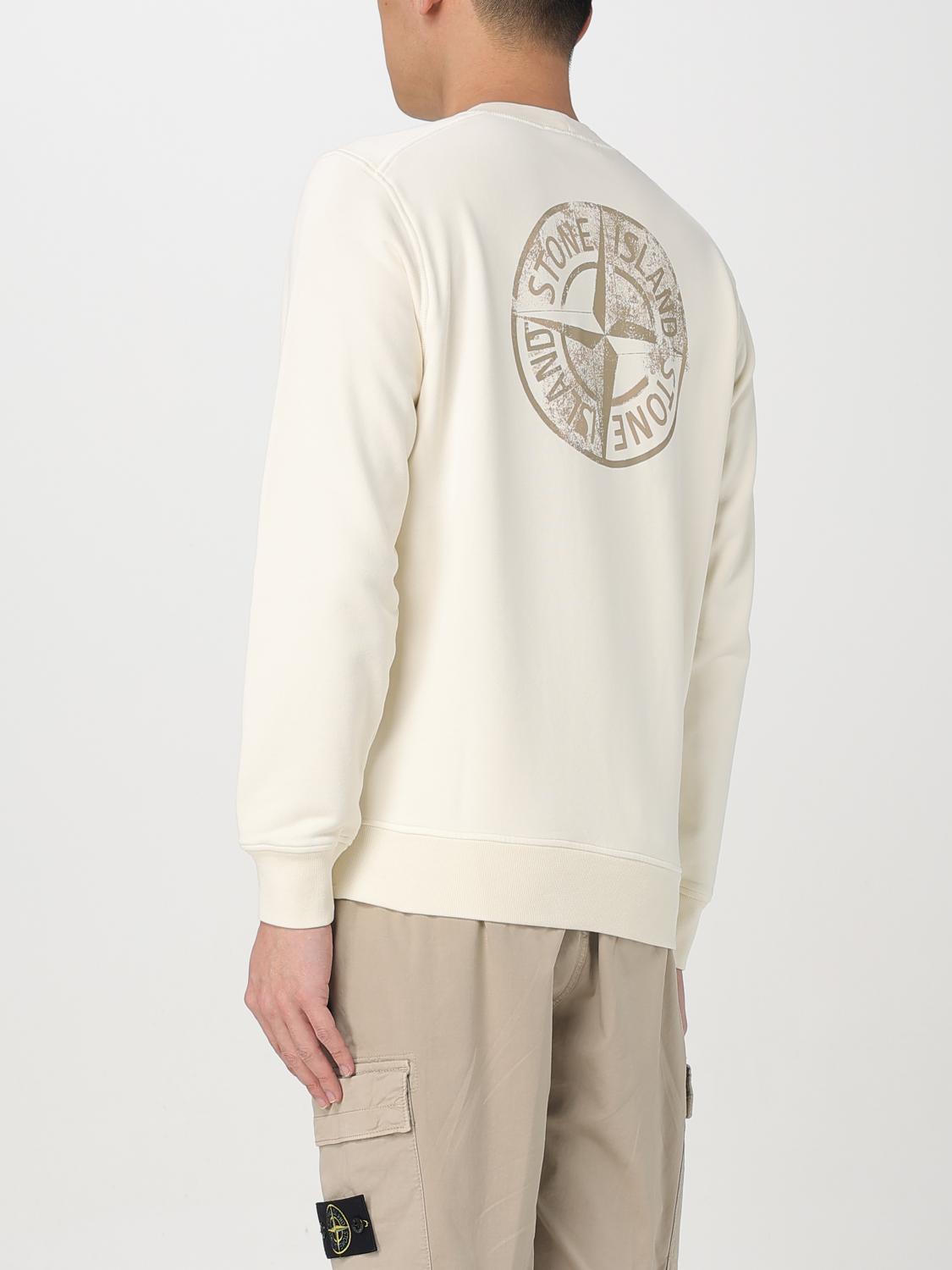 STONE ISLAND スウェットシャツ: スウェットシャツ メンズ Stone Island, アイボリー - Img 3