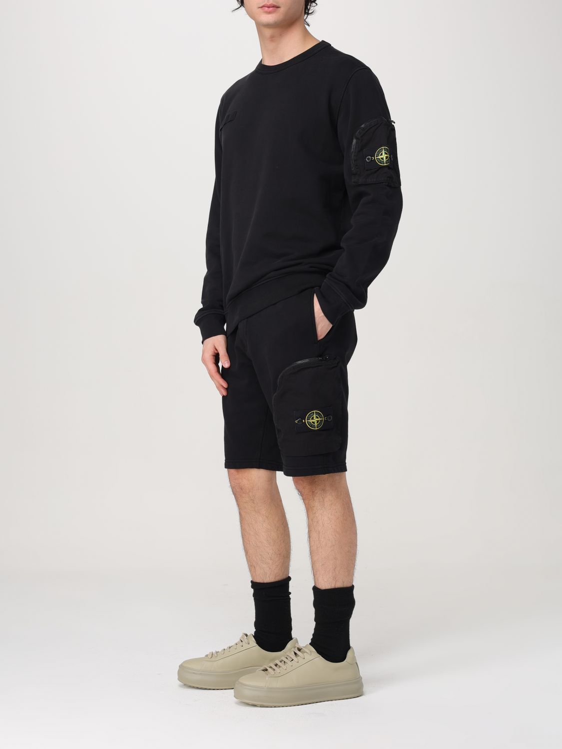 STONE ISLAND 卫衣: 卫衣 男士 Stone Island, 黑色 - Img 2