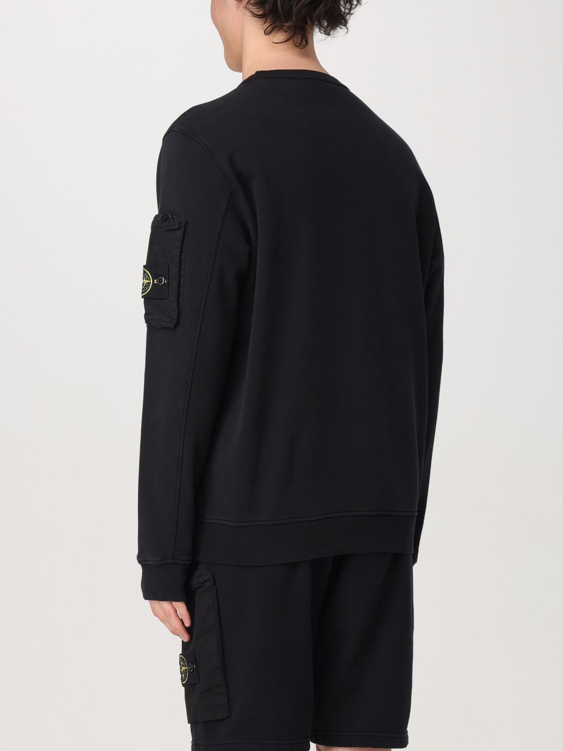 STONE ISLAND 卫衣: 卫衣 男士 Stone Island, 黑色 - Img 3