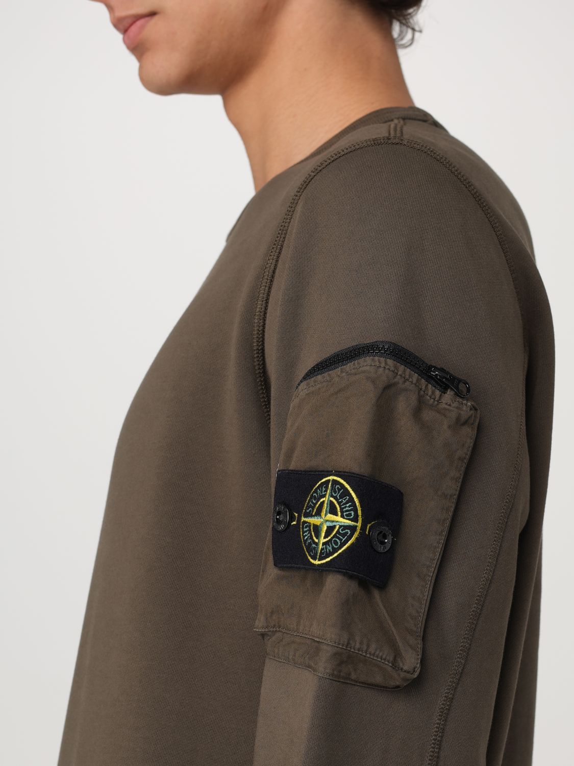 STONE ISLAND 卫衣: 卫衣 男士 Stone Island, 绿色 - Img 5