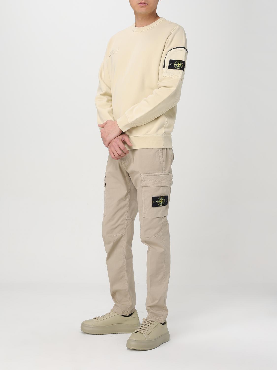 STONE ISLAND 스웨트셔츠: 스웨트셔츠 남성 Stone Island, 브라운 - Img 2