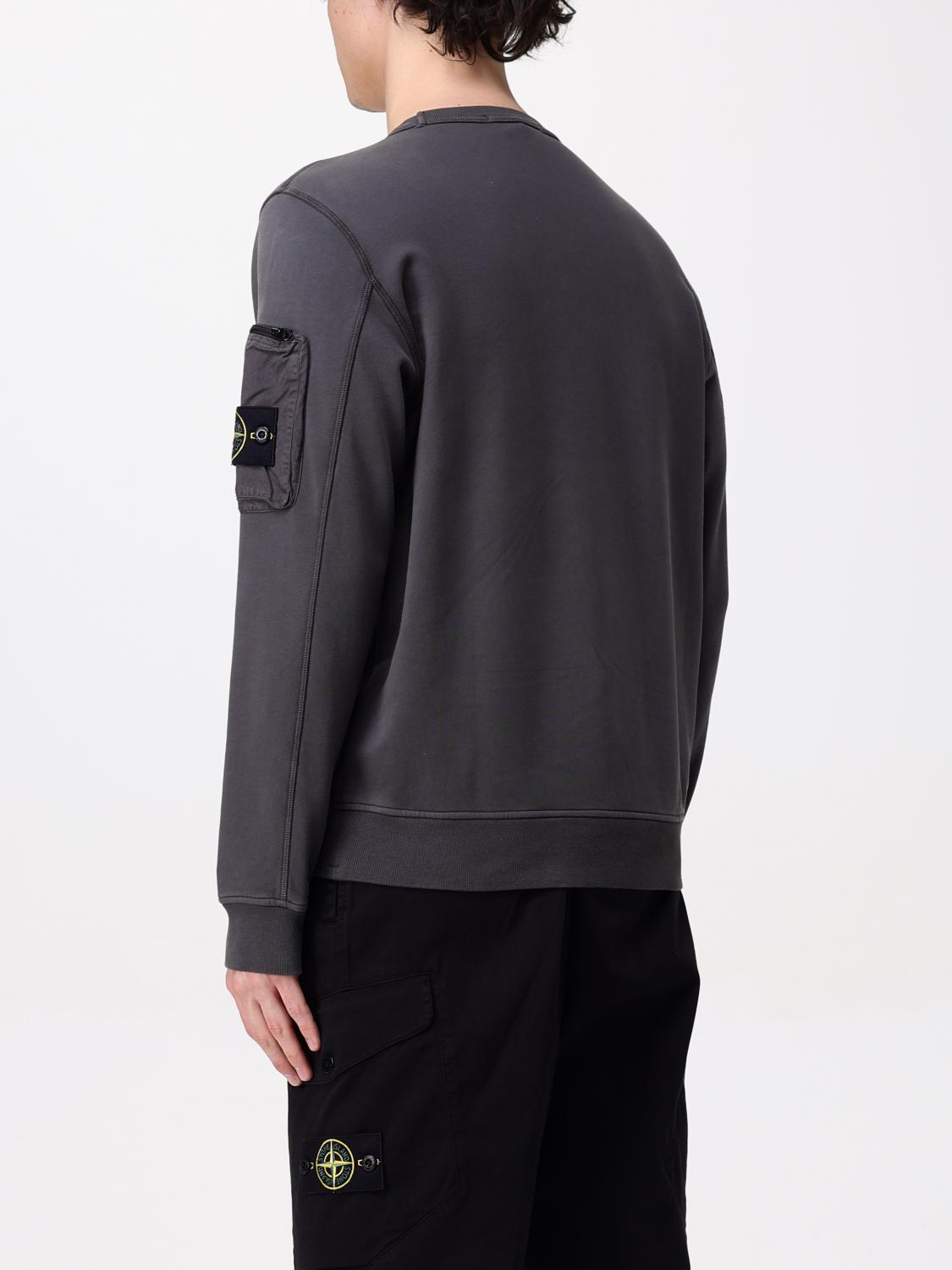 STONE ISLAND SWEATSHIRT: Sweatshirt homme Stone Island, Anthracite - Img 3