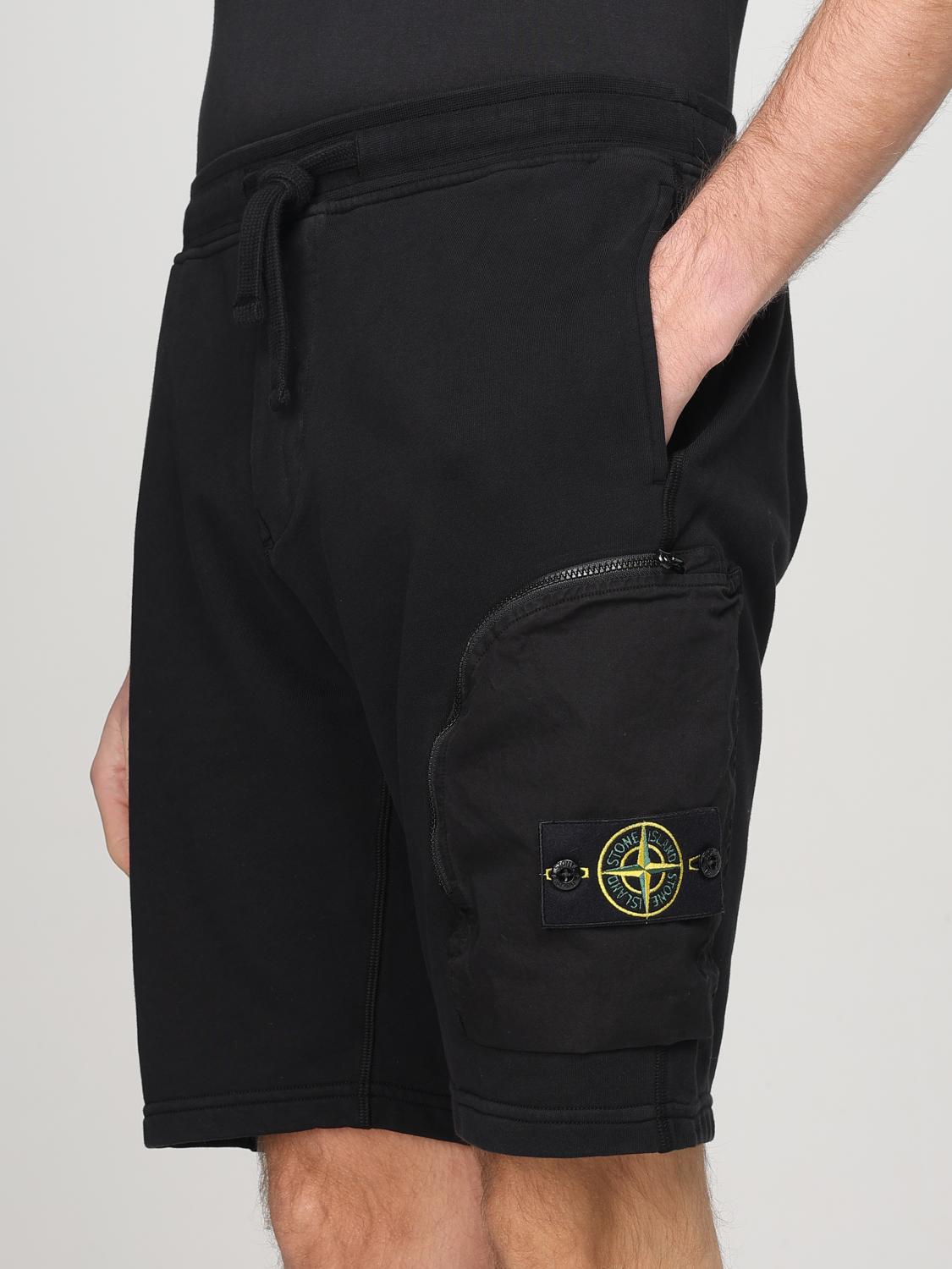 STONE ISLAND ШОРТЫ: Шорты Мужское Stone Island, Черный - Img 5