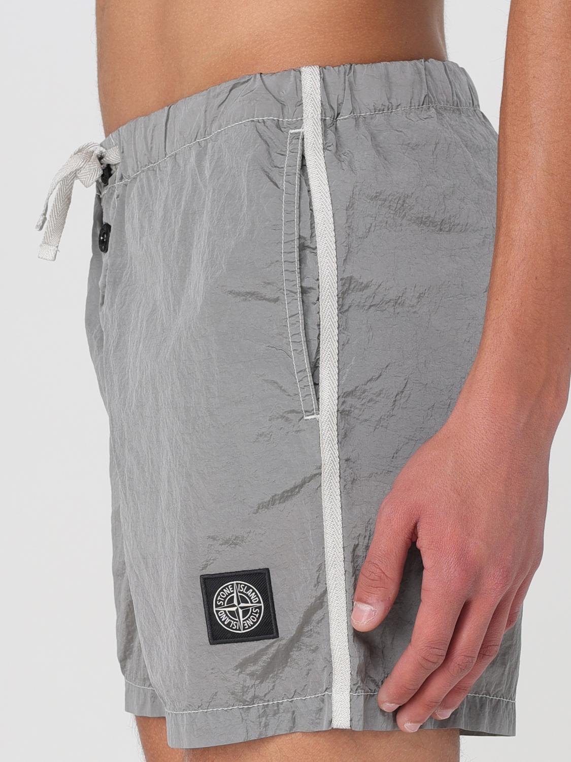 STONE ISLAND BADEMODE: Bademode herren Stone Island, Grau - Img 4