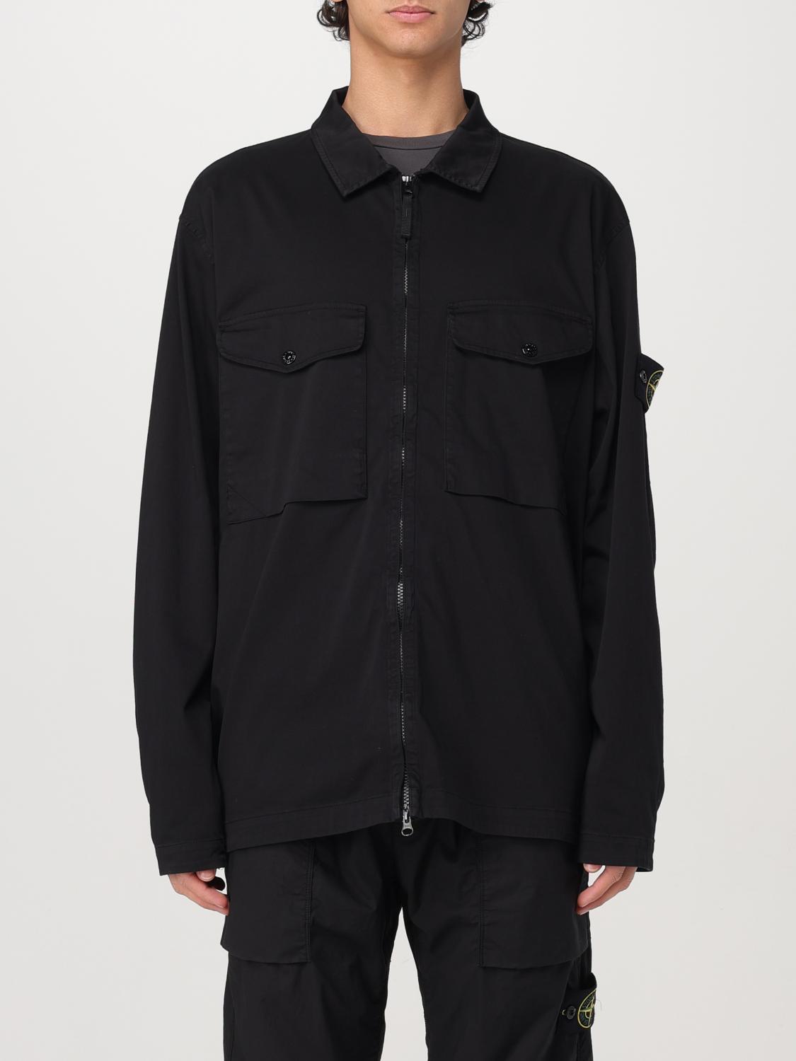 STONE ISLAND CHEMISE: Chemise homme Stone Island, Noir - Img 1