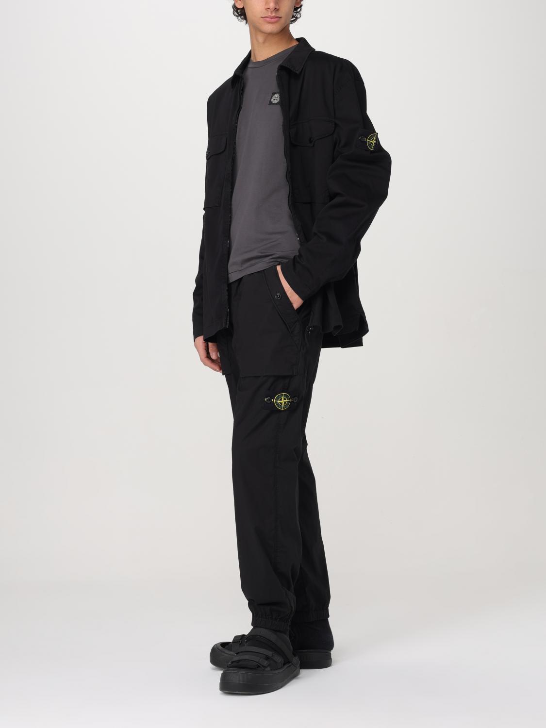 STONE ISLAND CHEMISE: Chemise homme Stone Island, Noir - Img 2