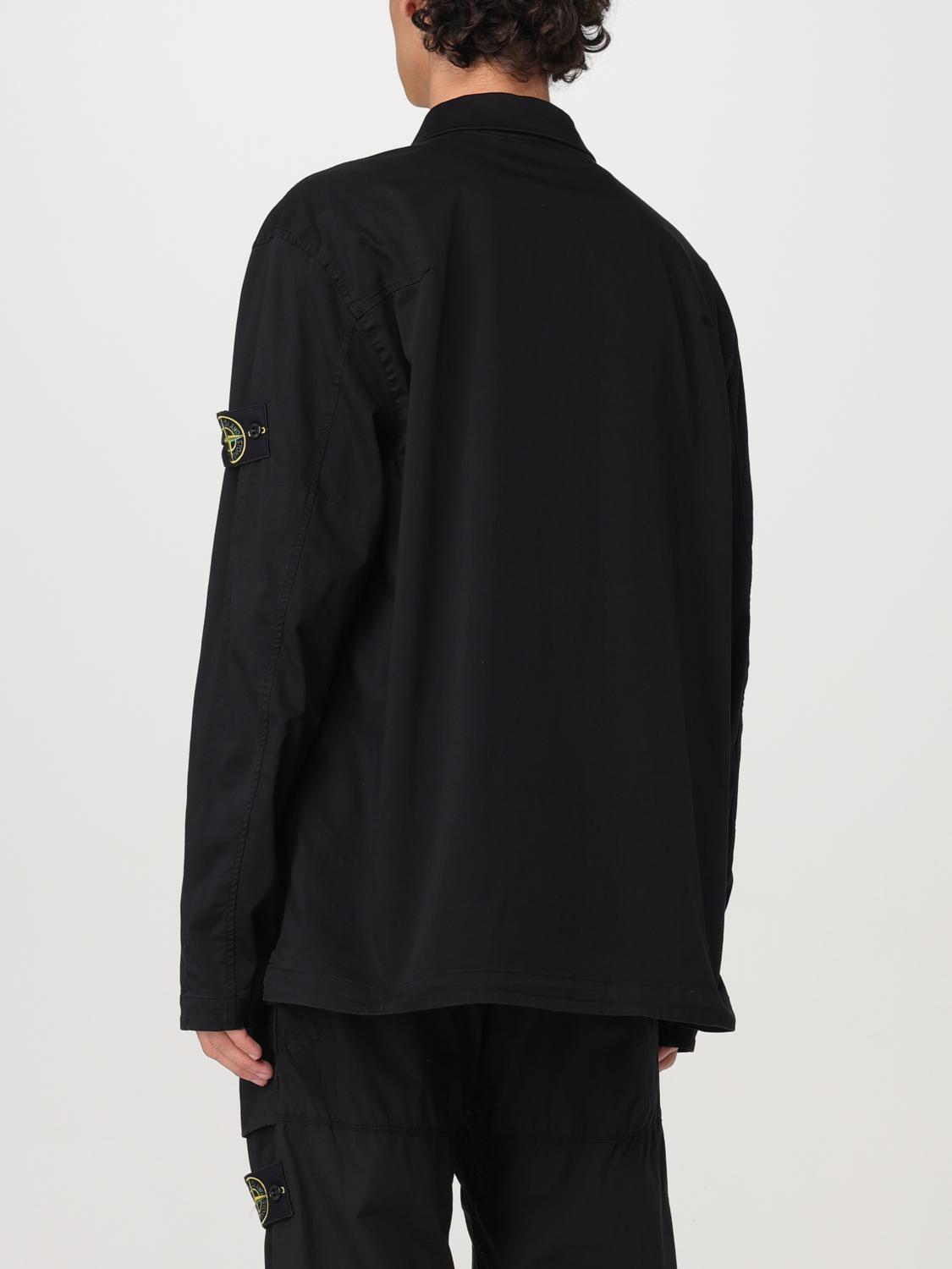 STONE ISLAND CHEMISE: Chemise homme Stone Island, Noir - Img 3