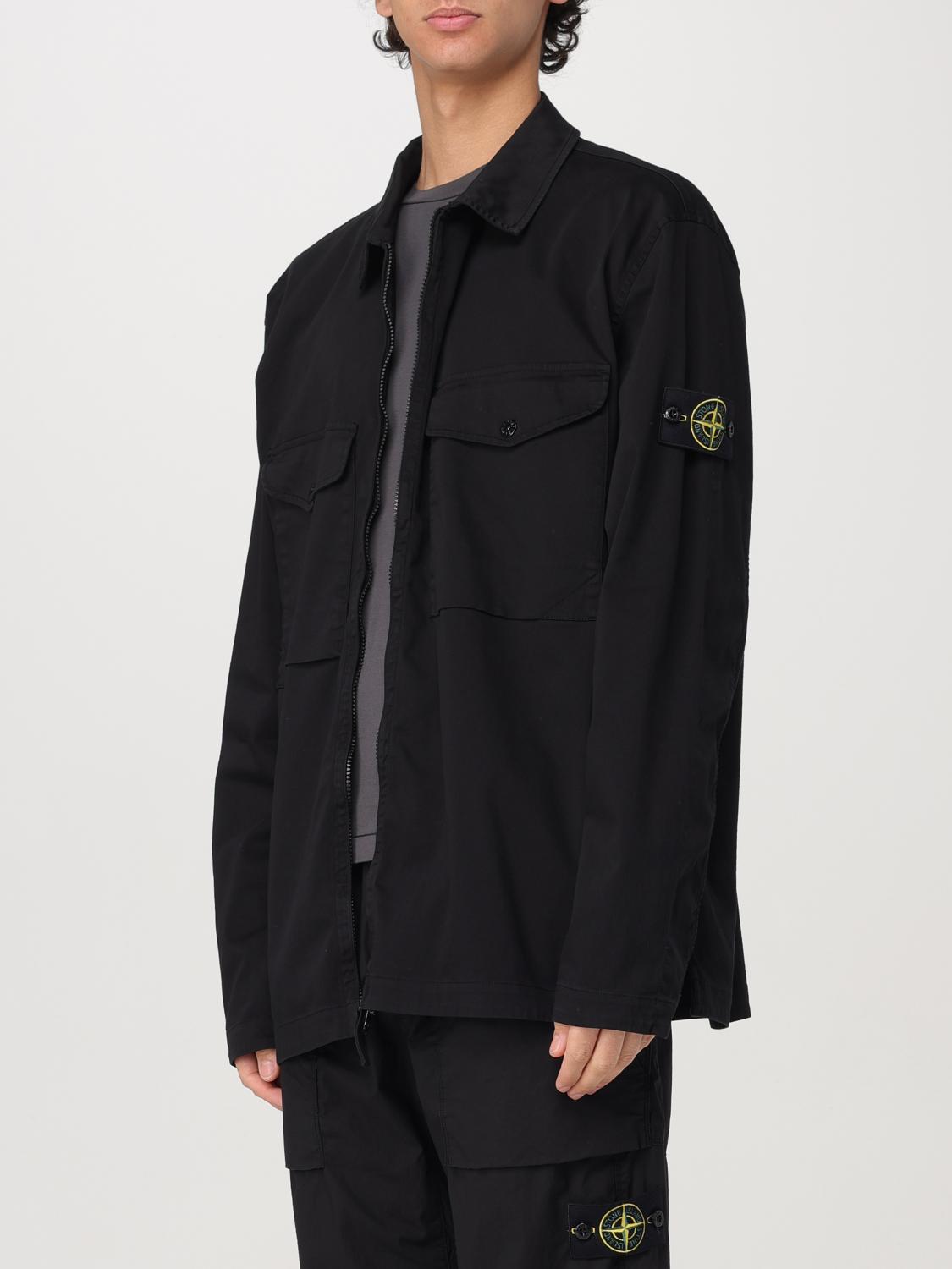 STONE ISLAND CHEMISE: Chemise homme Stone Island, Noir - Img 4