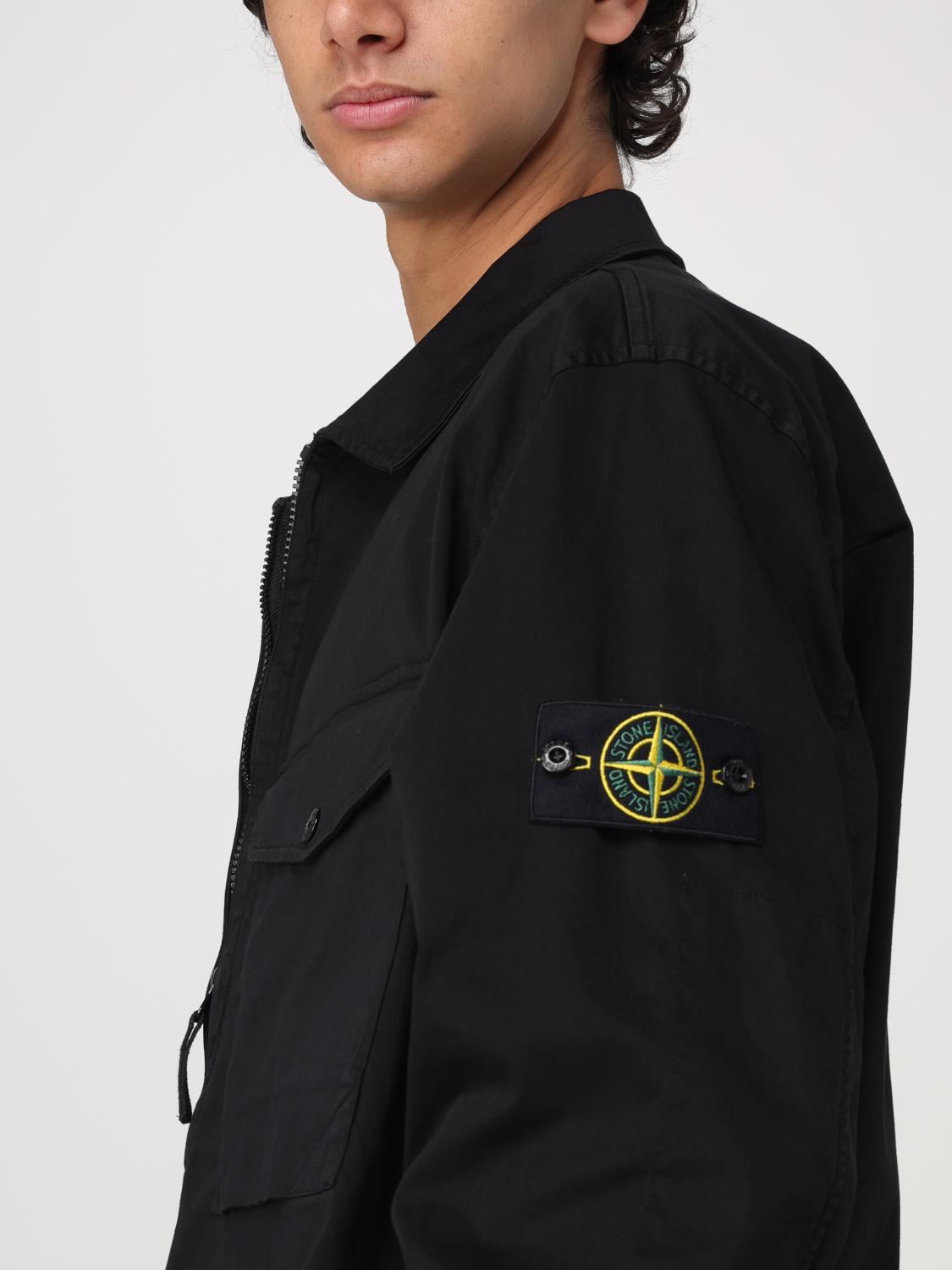 STONE ISLAND CHEMISE: Chemise homme Stone Island, Noir - Img 5