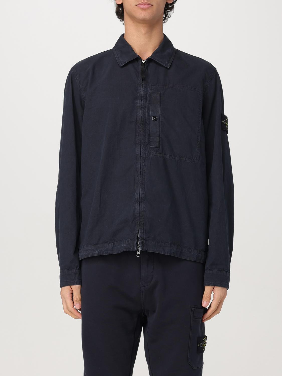 STONE ISLAND CHEMISE: Chemise homme Stone Island, Bleu - Img 1