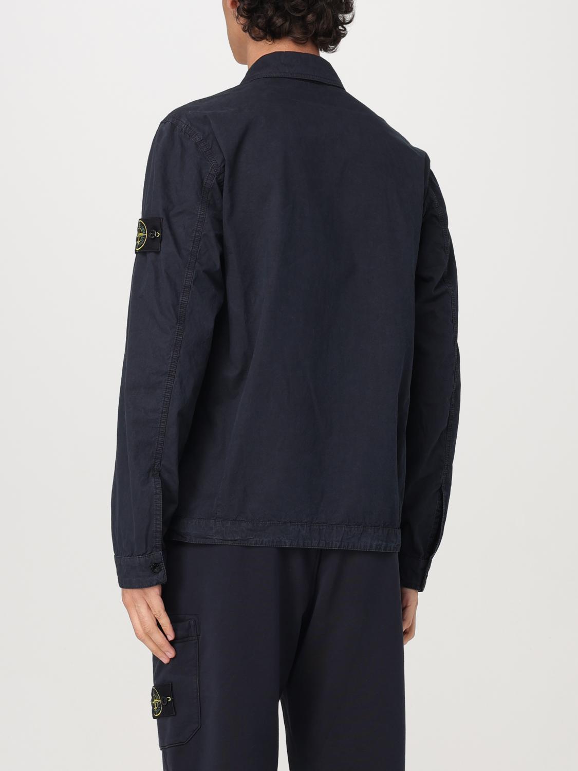 STONE ISLAND CHEMISE: Chemise homme Stone Island, Bleu - Img 3