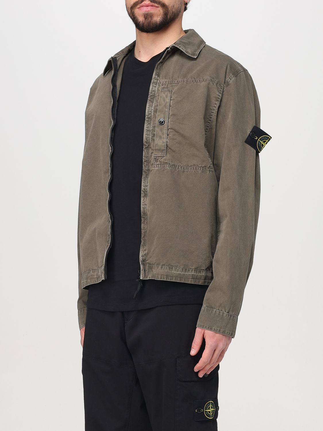 STONE ISLAND КУРТКА: Рубашка Мужское Stone Island, Милитари - Img 4