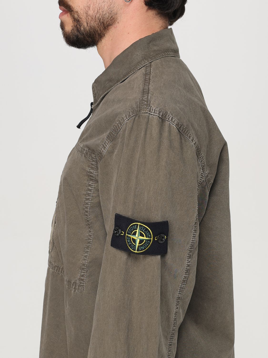 STONE ISLAND SHIRT: Shirt men Stone Island, Military - Img 5