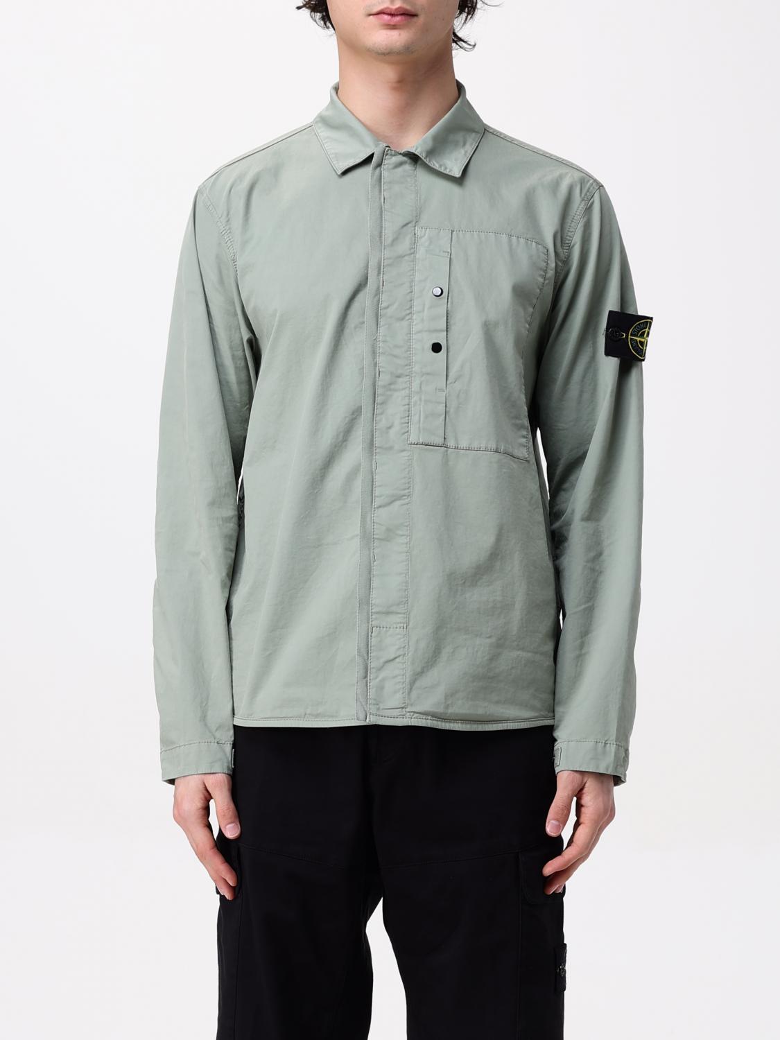 STONE ISLAND CAMICIA: Camicia SUPIMA® COTTON TWILL STRETCH-TC Stone Island, Salvia - Img 1