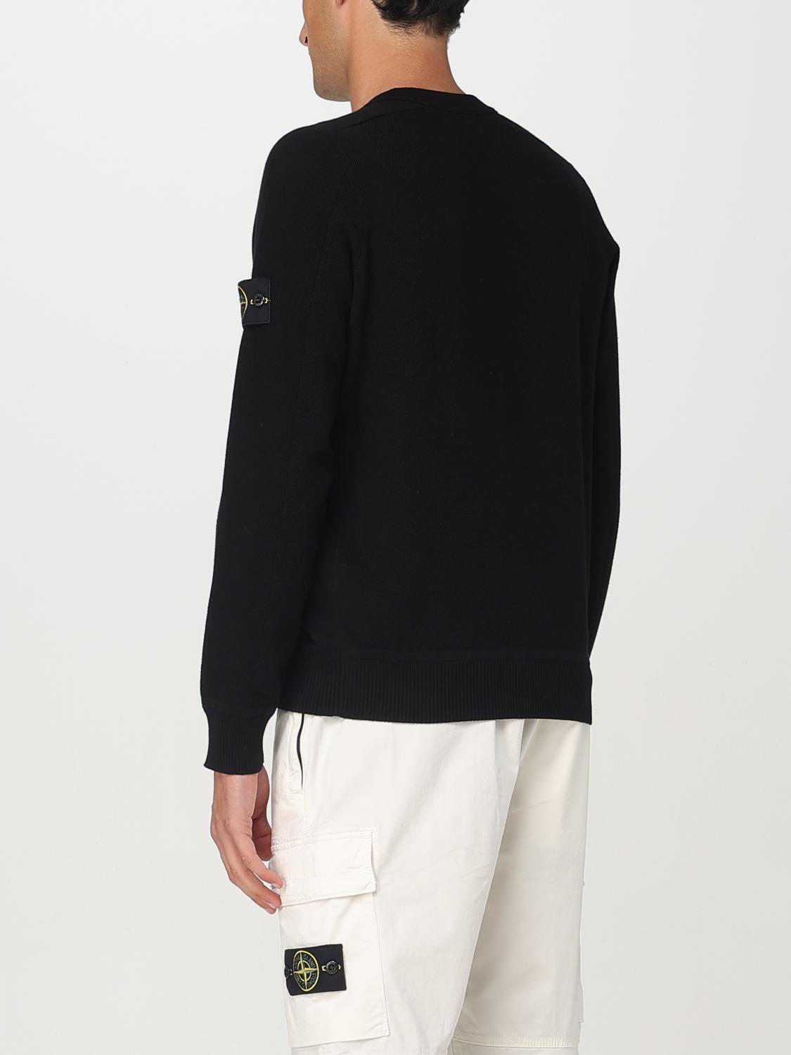 STONE ISLAND SWEATER: Sweater men Stone Island, Black - Img 3