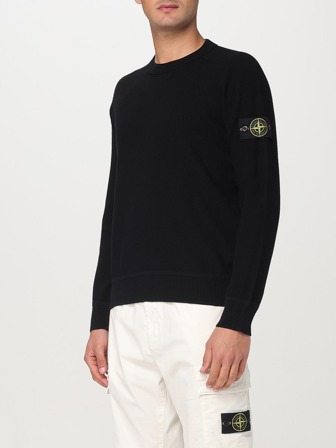 STONE ISLAND SWEATER: Sweater men Stone Island, Black - Img 4