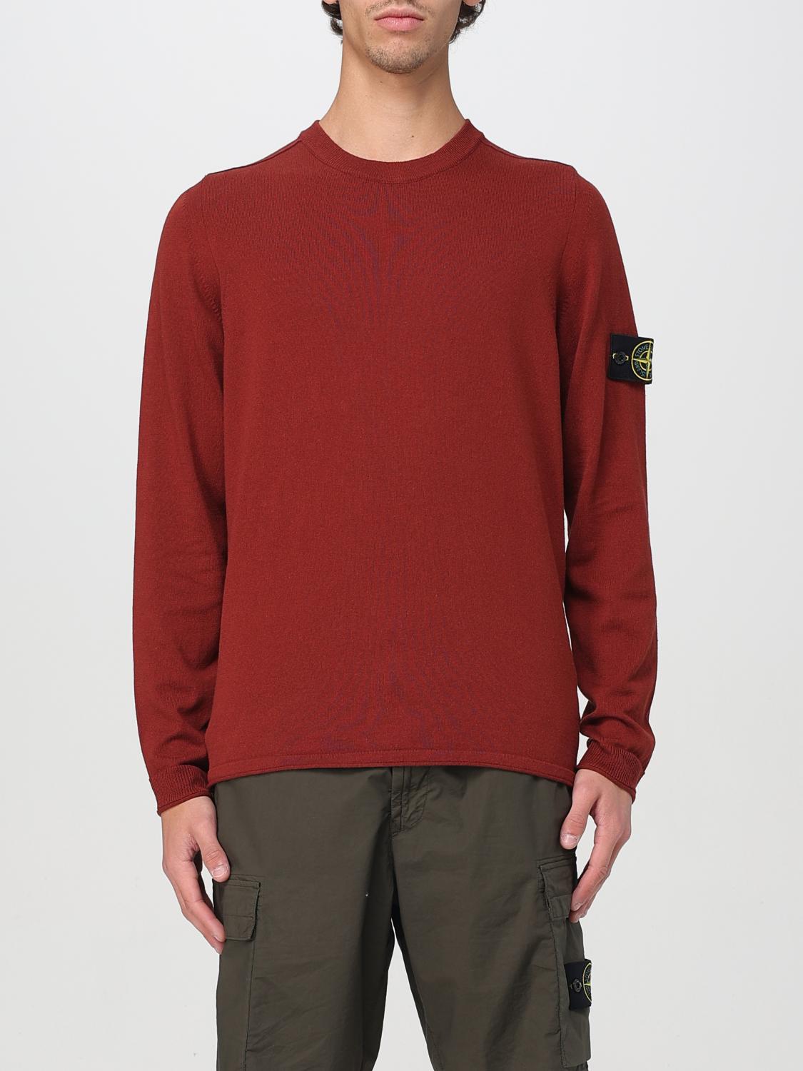 STONE ISLAND PULLOVER: Pullover herren Stone Island, Kupferrot - Img 1