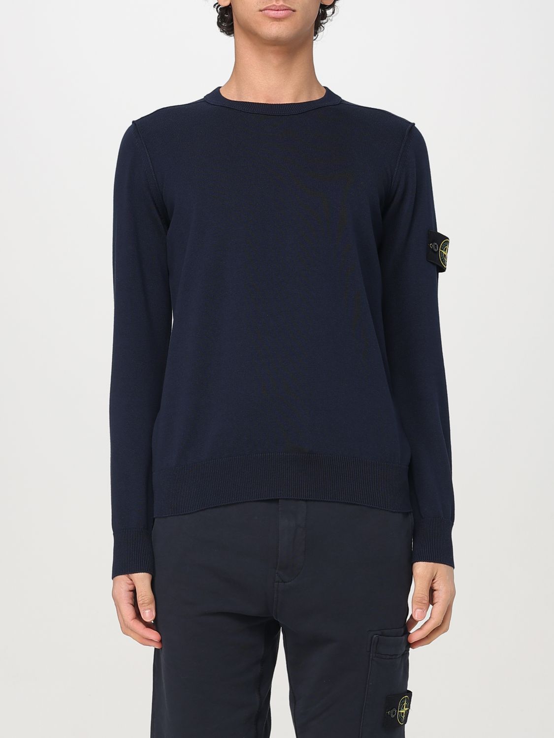 STONE ISLAND JERSEY: Jersey hombre Stone Island, Azul Oscuro - Img 1