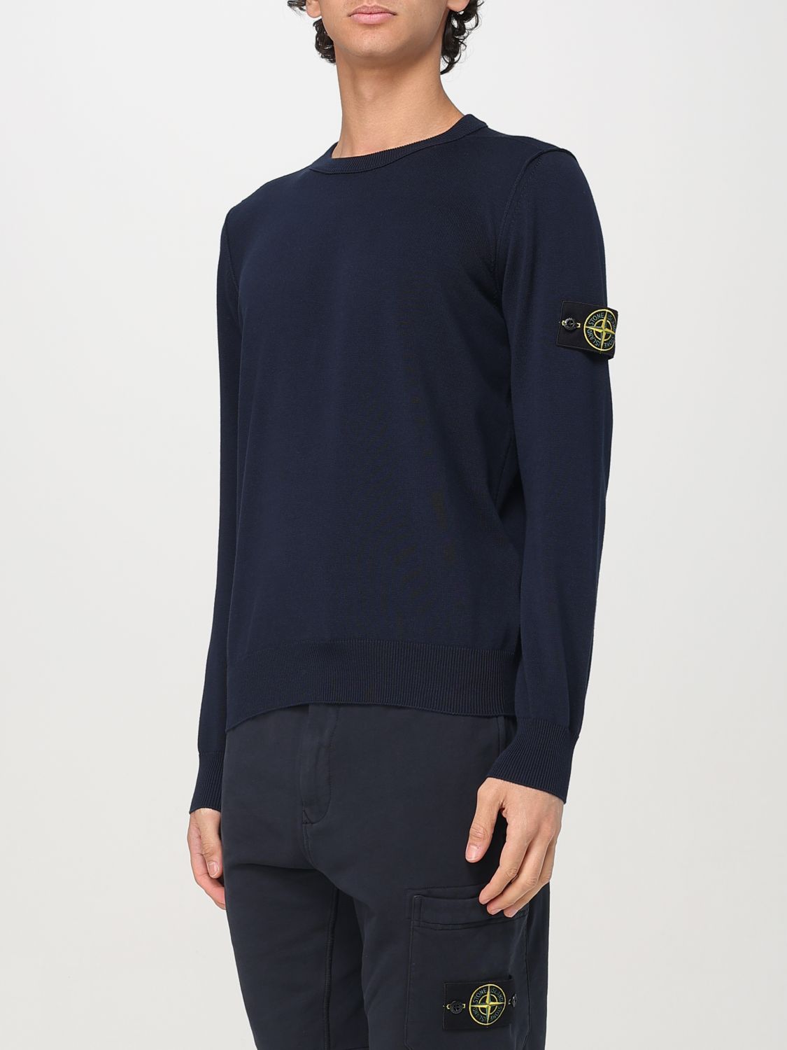 STONE ISLAND JERSEY: Jersey hombre Stone Island, Azul Oscuro - Img 3