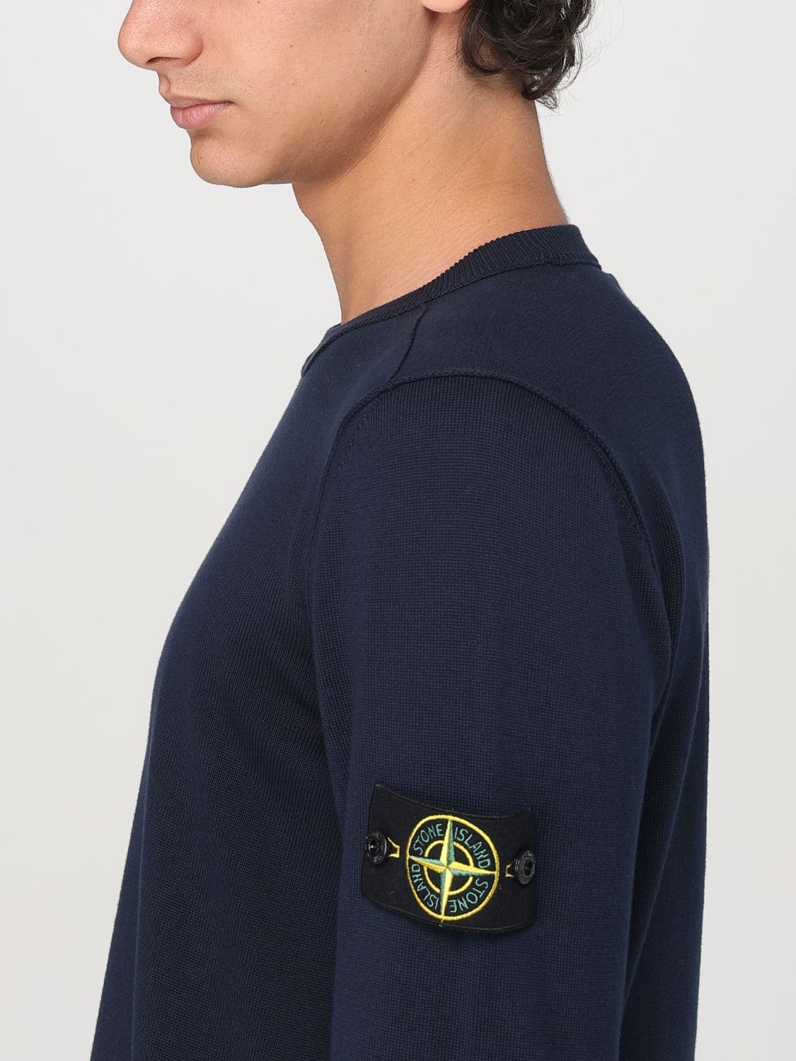 STONE ISLAND JERSEY: Jersey hombre Stone Island, Azul Oscuro - Img 4