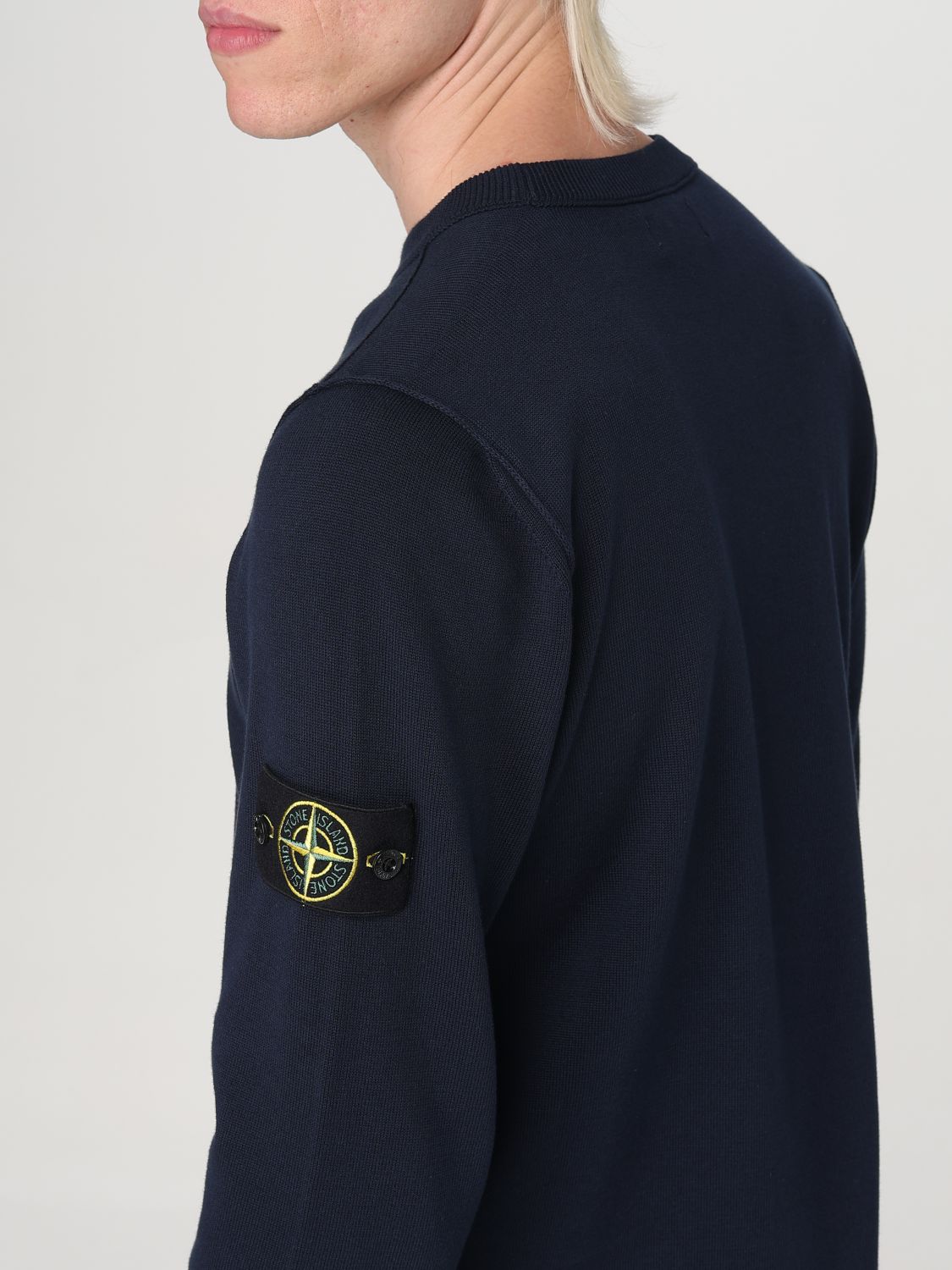 STONE ISLAND JERSEY: Jersey hombre Stone Island, Azul Oscuro - Img 5