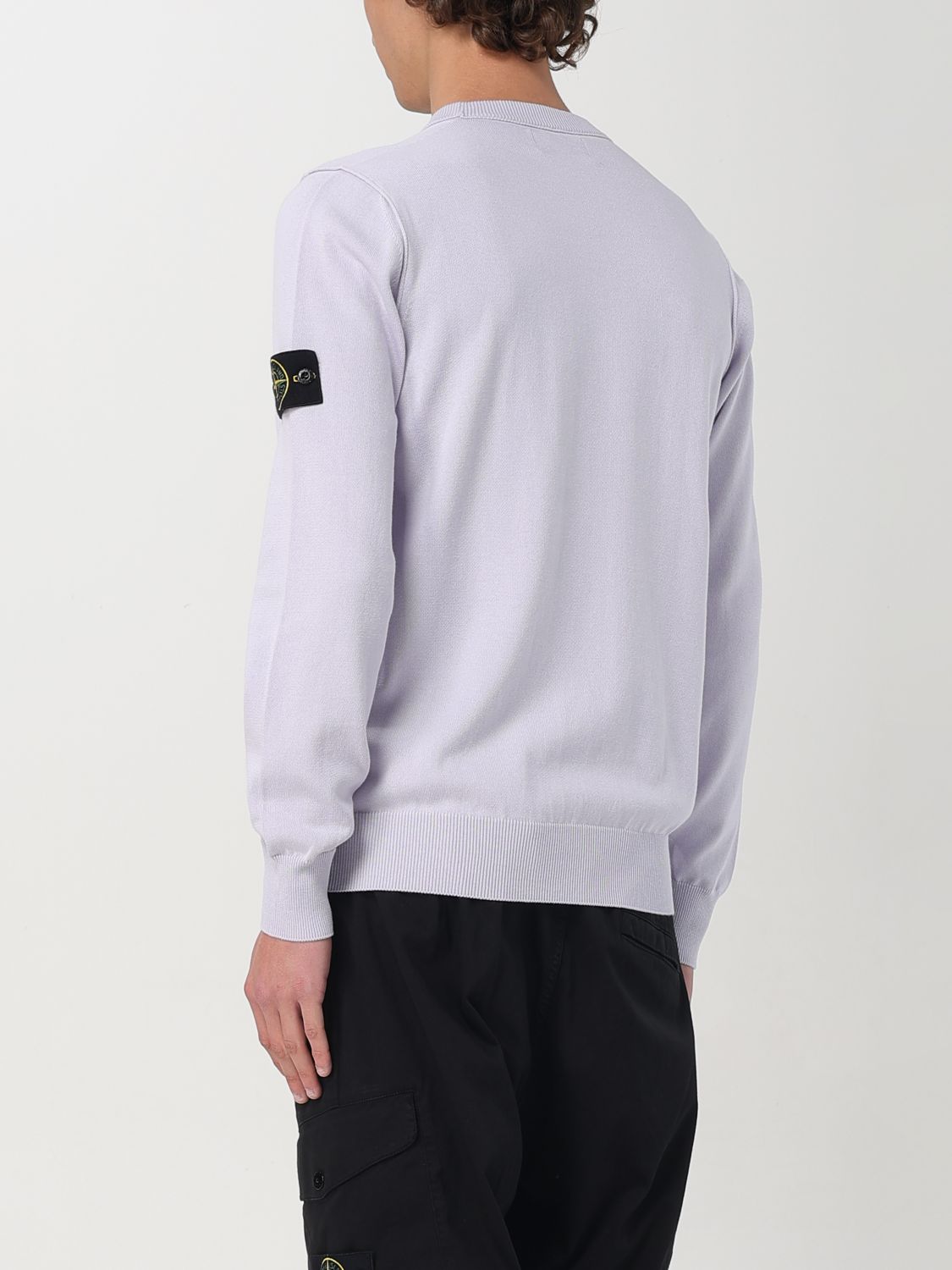 STONE ISLAND SWEATER: Sweater men Stone Island, Violet - Img 3