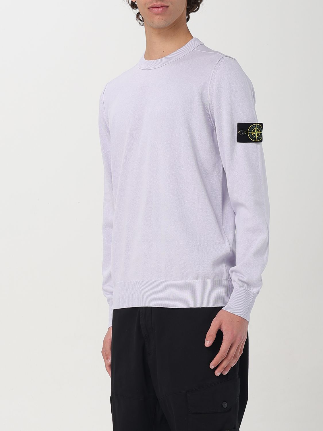 STONE ISLAND SWEATER: Sweater men Stone Island, Violet - Img 4