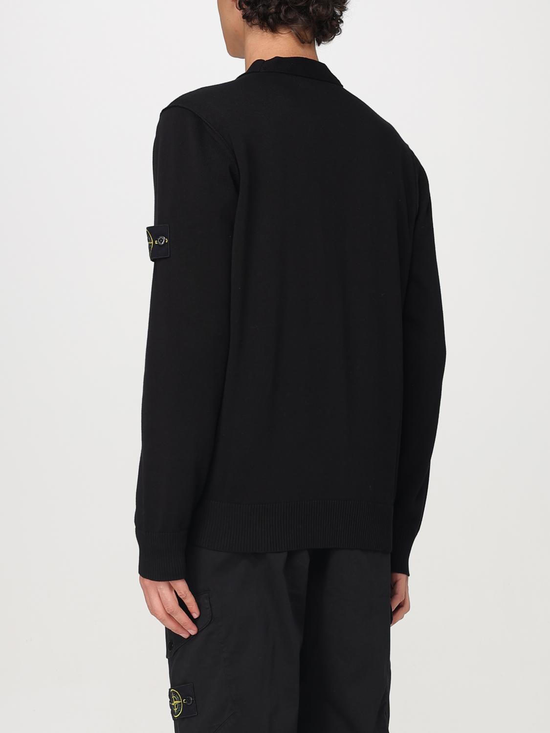 STONE ISLAND SWEATER: Sweater men Stone Island, Black - Img 3