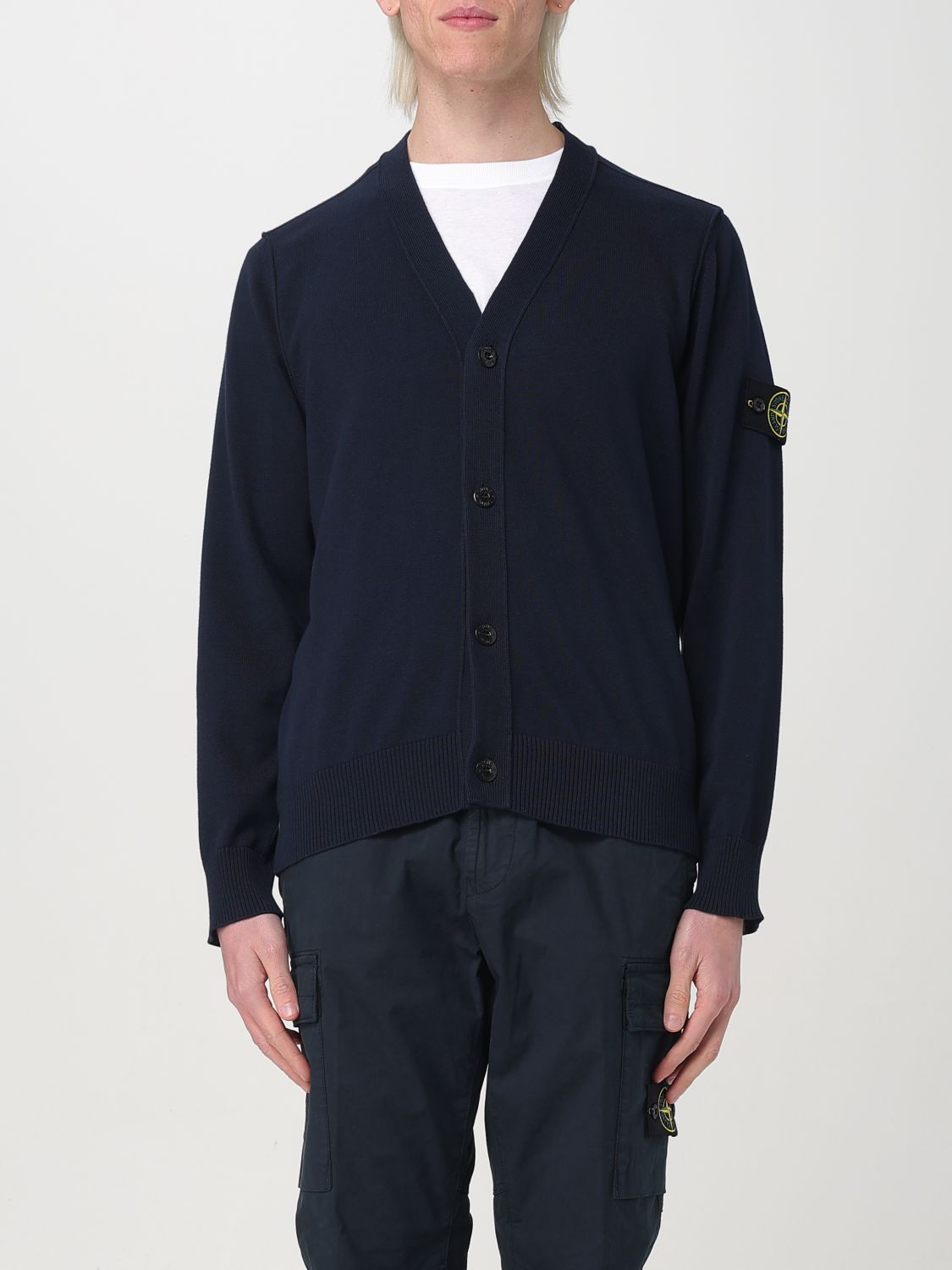 STONE ISLAND PULLOVER: Pullover herren Stone Island, Blau - Img 1