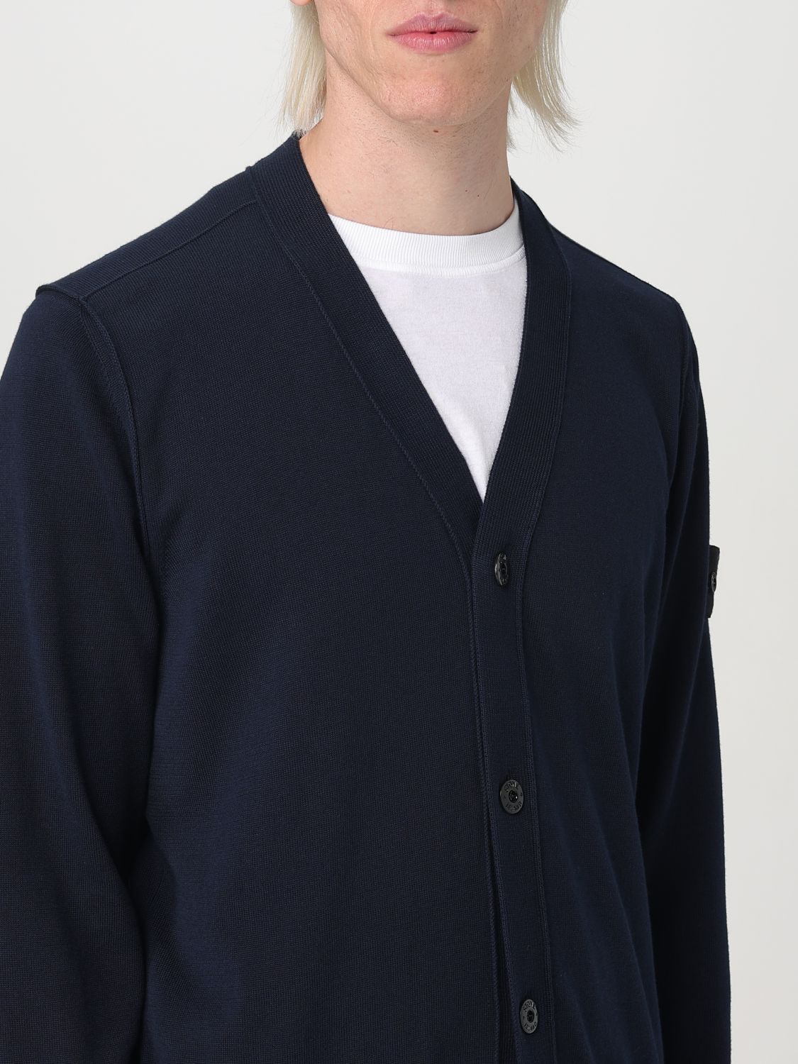 STONE ISLAND JERSEY: Jersey hombre Stone Island, Azul Oscuro - Img 5