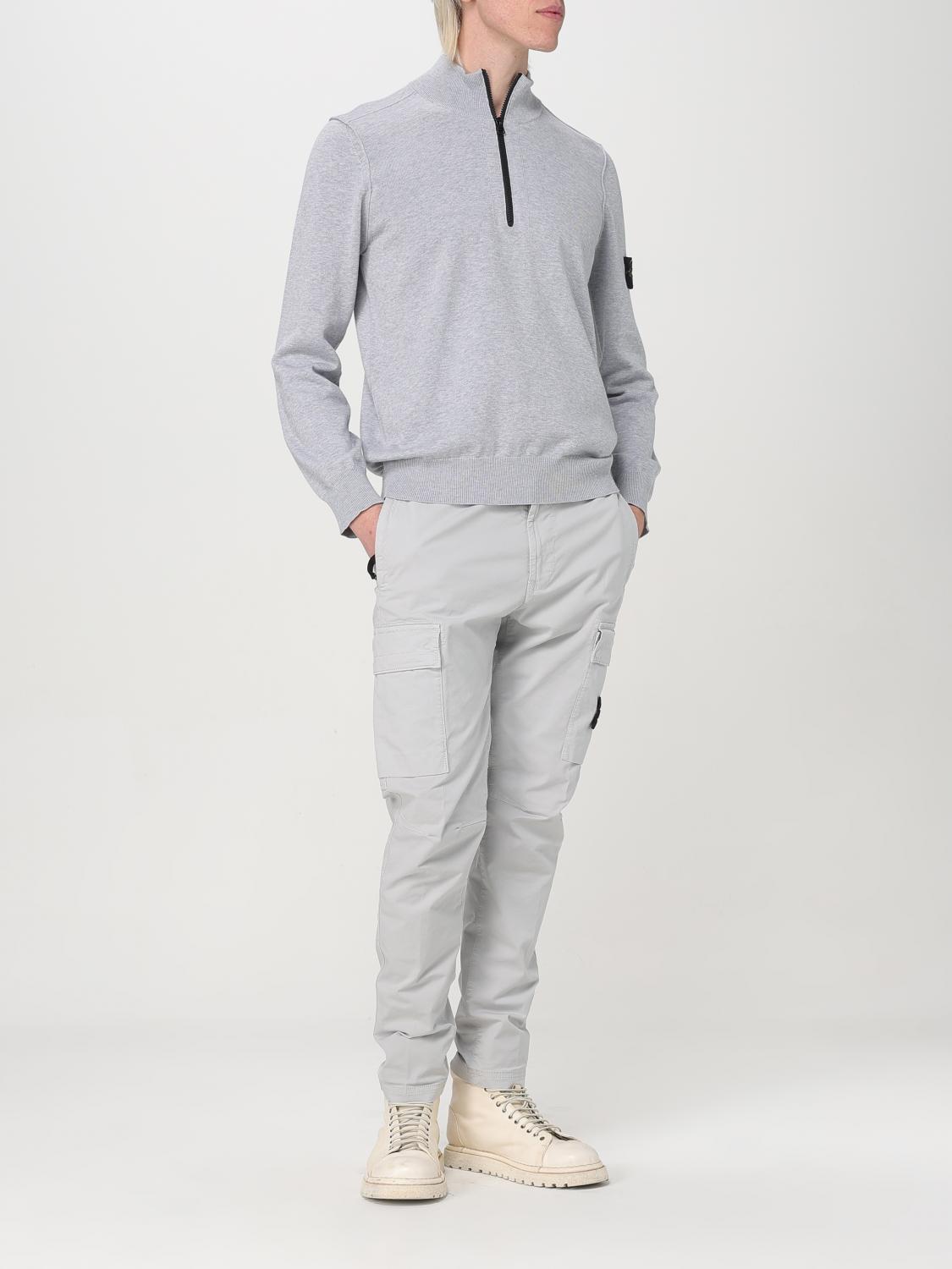 STONE ISLAND SWEATER: Sweater men Stone Island, Grey - Img 2