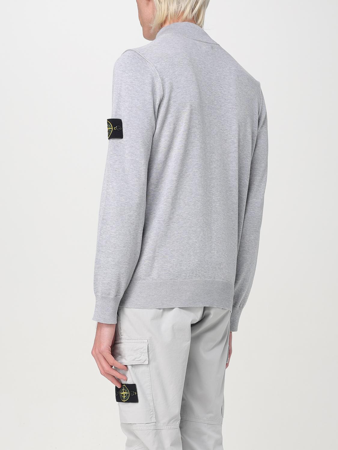 STONE ISLAND SWEATER: Sweater men Stone Island, Grey - Img 3