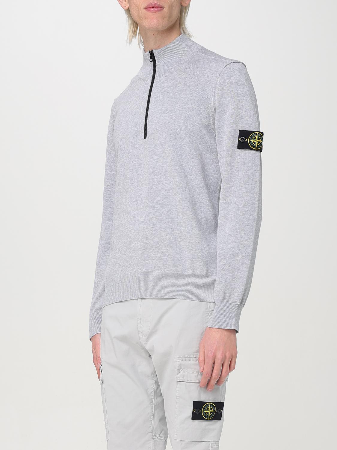 STONE ISLAND SWEATER: Sweater men Stone Island, Grey - Img 4