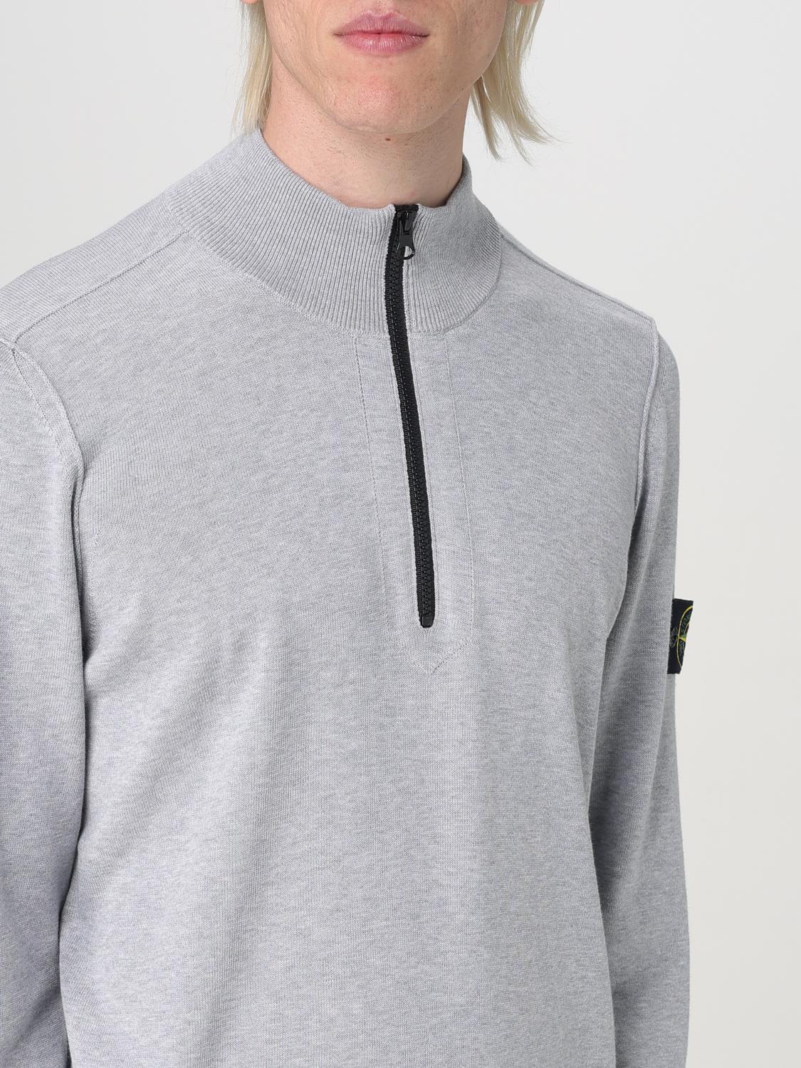 STONE ISLAND SWEATER: Sweater men Stone Island, Grey - Img 5