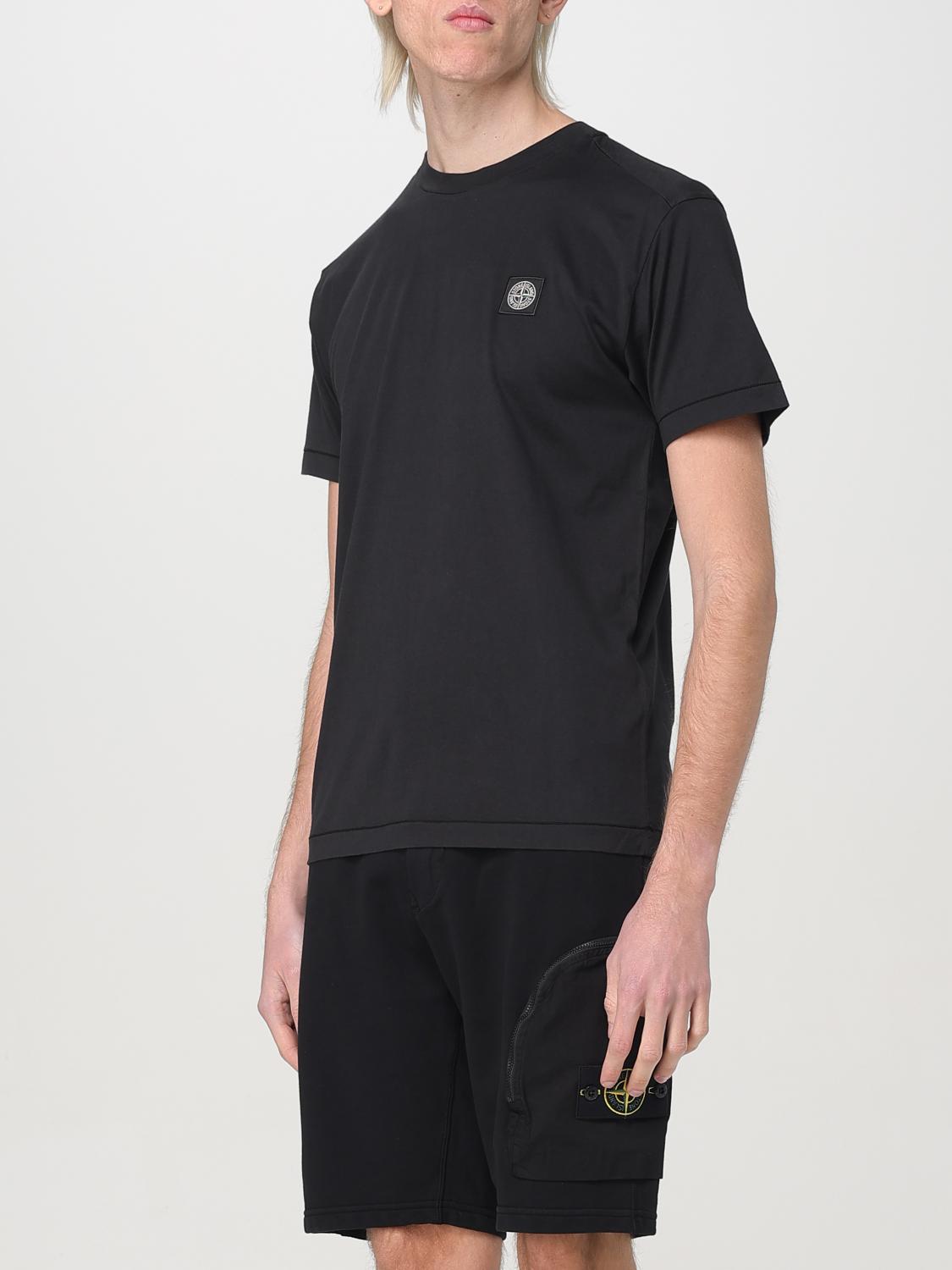 STONE ISLAND T-SHIRT: T-shirt men Stone Island, Black - Img 4